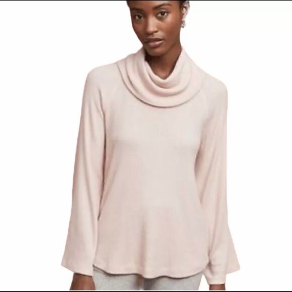 MAEVE ANTHRO Soft Pink Knit Cowl Neck Sweater Medium - Picture 1 of 7